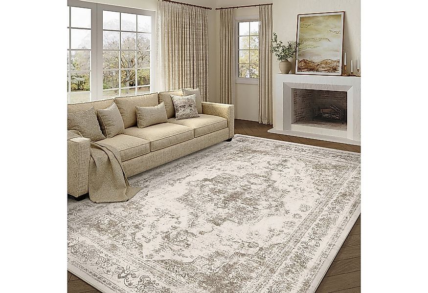 PURECOZY Teppich Wohnzimmerteppich, rutschfester Teppich, waschbar, rechtec günstig online kaufen