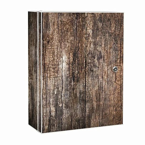 banjado Medizinschrank Stahl Altes Holz (abschließbar, 3 große und 2 kleine günstig online kaufen