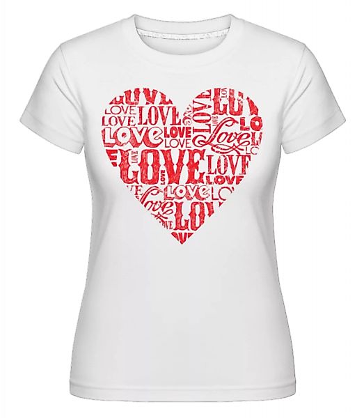 Love Heart Red · Shirtinator Frauen T-Shirt günstig online kaufen