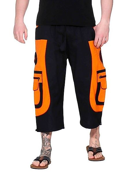 KUNST UND MAGIE Haremshose Kurze Herren Hose 3/4 Baggy Cargo Shorts Hippie günstig online kaufen