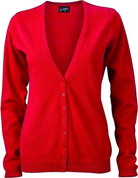 James & Nicholson Cardigan JN 660 Damen V-Neck Cardigan Leichte Strickquali günstig online kaufen