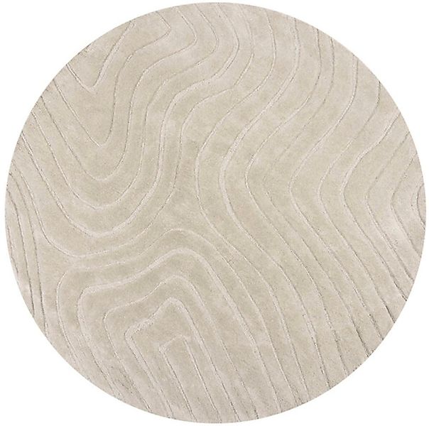 FLAIR RUGS Wollteppich »Mesmerise«, rund, 14 mm Höhe, Wollteppich mit Hoch- günstig online kaufen