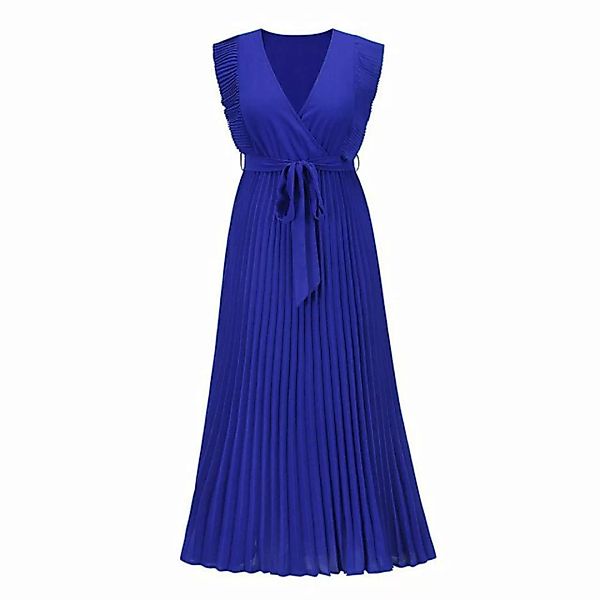 BlauWave Off-Shoulder-Kleid Sommerkleid Damen ärmellos Midikleid Freizeit ( günstig online kaufen