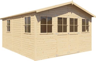 BERTILO Gartenhaus "Workshop Carpenter naturbelassen" Großes Gartenhaus aus günstig online kaufen