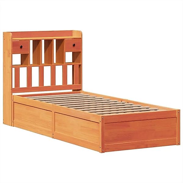 vidaXL Massivholzbett ohne Matratze Wachsbraun 75x190 cm Kiefernholz 332352 günstig online kaufen