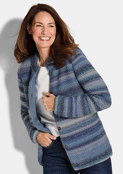 GOLDNER Strickjacke Strickjacke mit Multicolor Ringeloptik günstig online kaufen