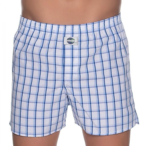 D.E.A.L International Boxershorts Blau & Weiß kariert günstig online kaufen