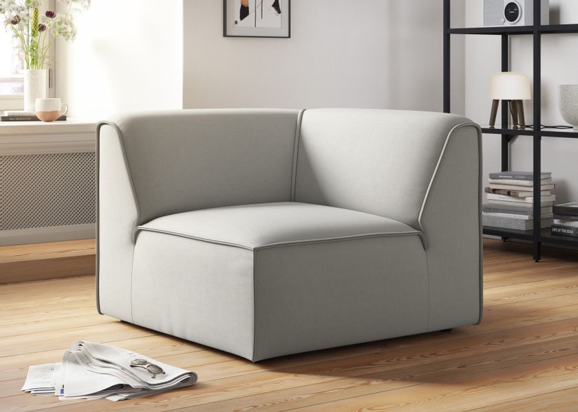 RAUM.ID Sofa-Eckelement "Merid, Sofaelement, Maße B/T/H: 97/97/46 cm" als M günstig online kaufen
