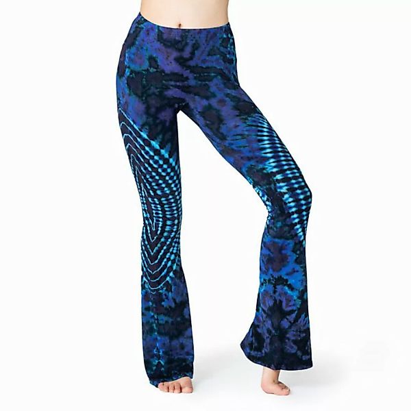 PANASIAM Leggings Unikat Batik Leggings stretch mit ausgestelltem Bein hand günstig online kaufen