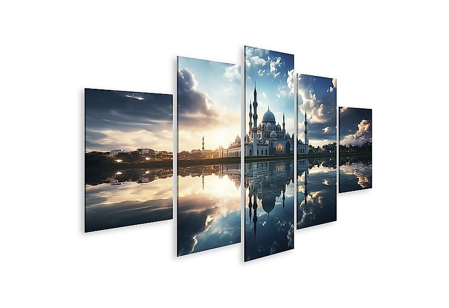 islandburner Leinwandbild Wunderschönes Foto der Moschee Bilder günstig online kaufen