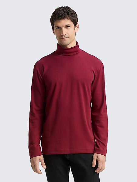 TOM TAILOR Langarmshirt T-Shirt Basic Rollkragenshirt günstig online kaufen