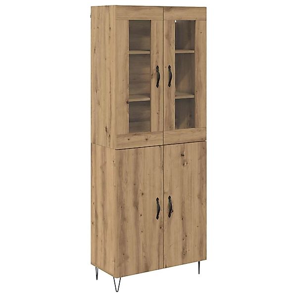 vidaXL Highboard Artisan-Eiche 69,5 x 34 x 180 cm Holzwerkstoff 3402701 günstig online kaufen