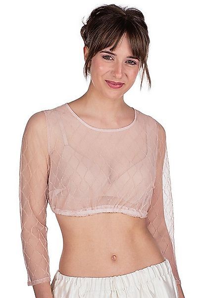 MarJo Dirndlbluse Dirndlbluse - INJA-DALIDA - altrosa, taubenblau günstig online kaufen