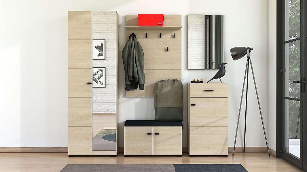 Home affaire Garderoben-Set Rathlin Flurmöbel, Dielenmöbel, Flurschrank, Fl günstig online kaufen