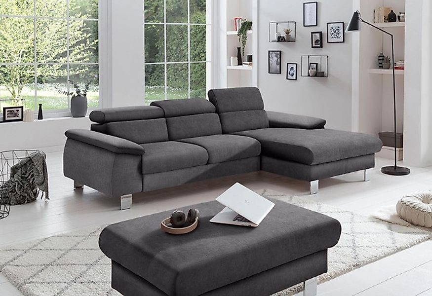 COTTA Polstergarnitur »Komaris L-Form, B: 242 bzw. 100 cm (Set: Ecksofa & H günstig online kaufen