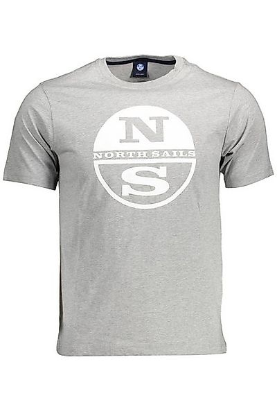 North Sails T-Shirt Herren Kurzarm T-Shirt aus Naturfasern - Grau mit günstig online kaufen