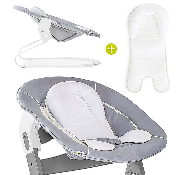 Hauck Hochstuhltablett Bouncer 2in1 - Stretch Grey, 2in1 Babywippe & Neugeb günstig online kaufen