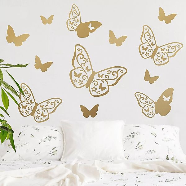 Wandtattoo Tiere 12-teilig Schmetterling Deko günstig online kaufen