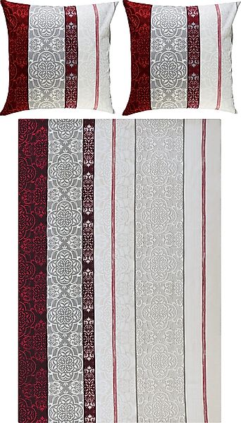 REDBEST Bettwäsche Bettwäsche, Biber, Streifen günstig online kaufen