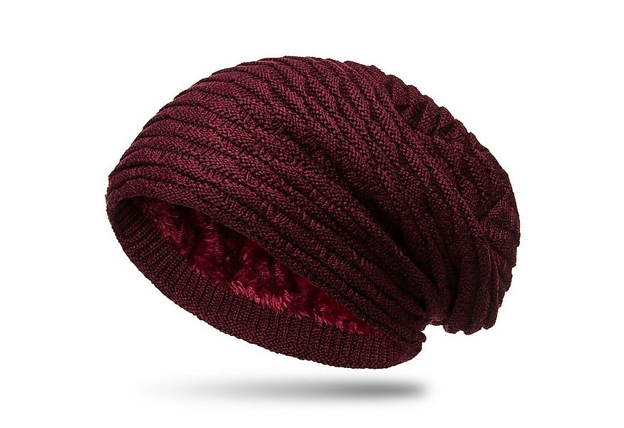 Caspar Beanie MU172 gefütterte Feinstrick Winter Mütze mit stylischem Welle günstig online kaufen