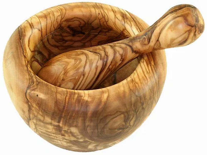 Olivenholz-erleben Mörser, (Set, 2 tlg.), Handarbeit günstig online kaufen