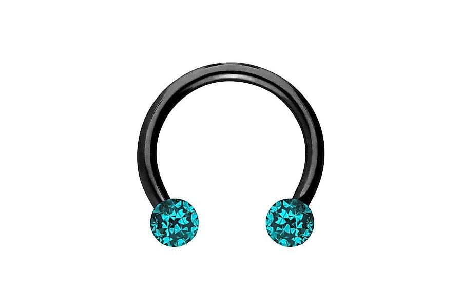 PIERCINGLINE Nasenpiercing Titan Hufeisenring EPOXY-KUGELN (Hufeisen-Ringe, günstig online kaufen