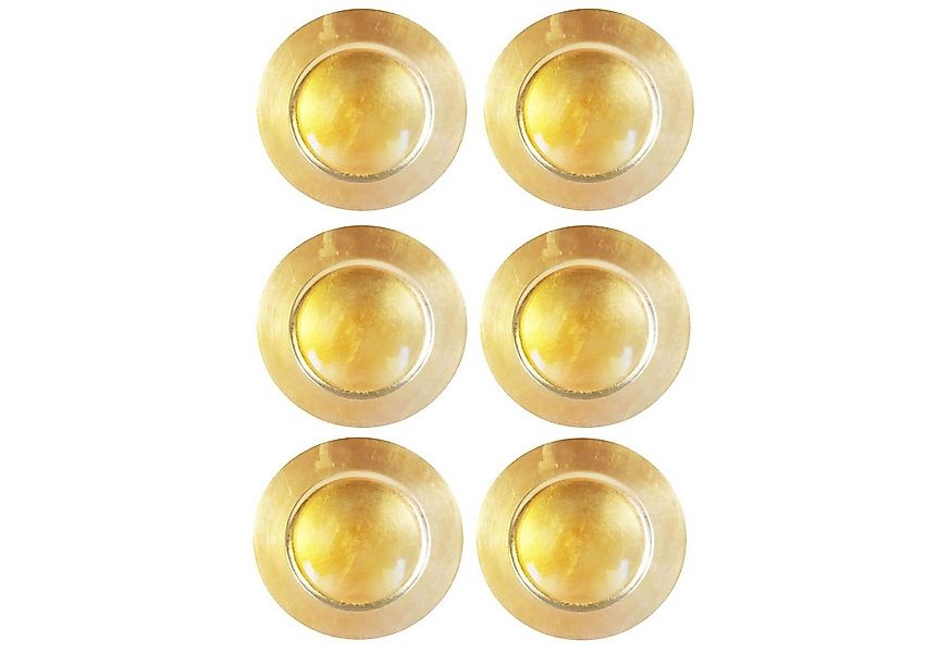 Annastore Platzset 6 x Platzteller aus herrlich schimmerndem Melamin Ø 33 c günstig online kaufen