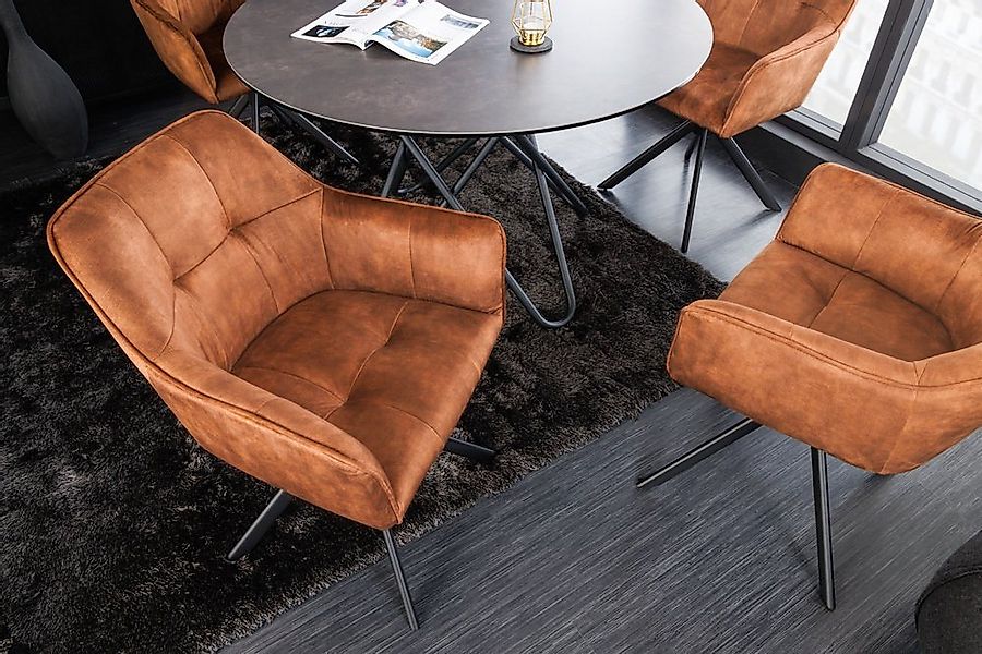 riess-ambiente Esszimmerstuhl LOFT rost braun / schwarz (Einzelartikel, 1 S günstig online kaufen