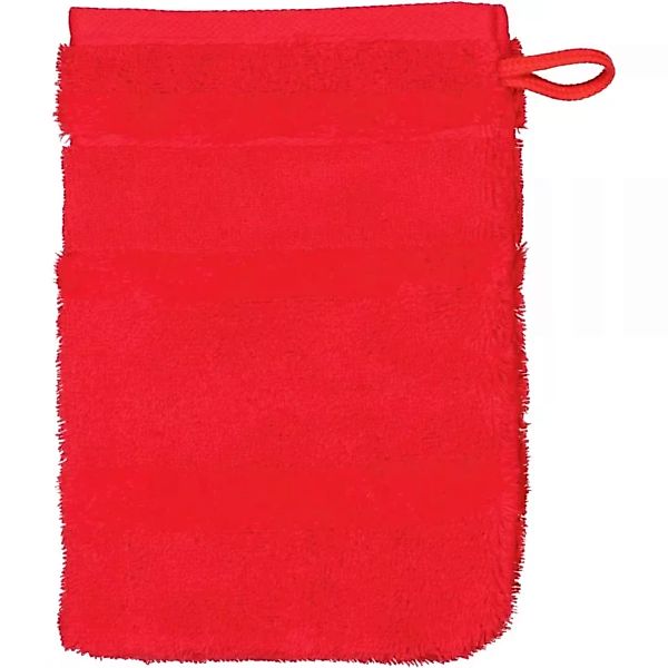 Cawö - Noblesse2 1002 - Farbe: rot - 203 - Waschhandschuh 16x22 cm günstig online kaufen