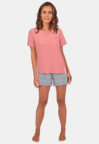 TOM TAILOR Shorty "Westport", 2 Stk. mit Print, Kurzarm, V-Ausschnitt, kurz günstig online kaufen