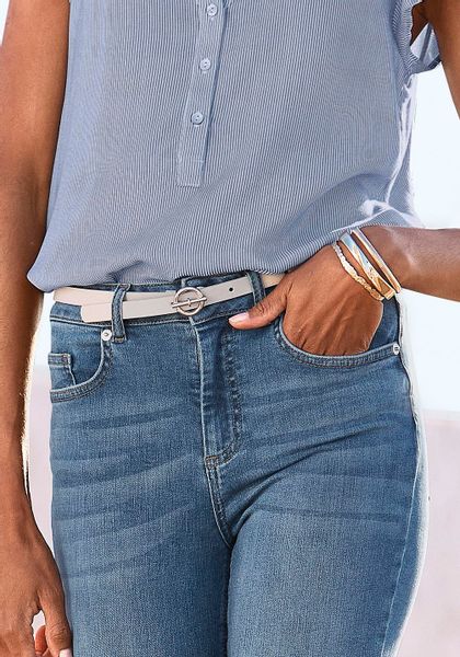 LASCANA Hüftgürtel "Hosengürtel" schmale und modische Form, Gürtel, Jeansgü günstig online kaufen