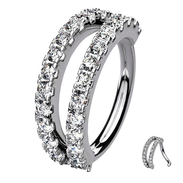 Taffstyle Nasenpiercing Piercing Continuous Knorpel Doppel günstig online kaufen