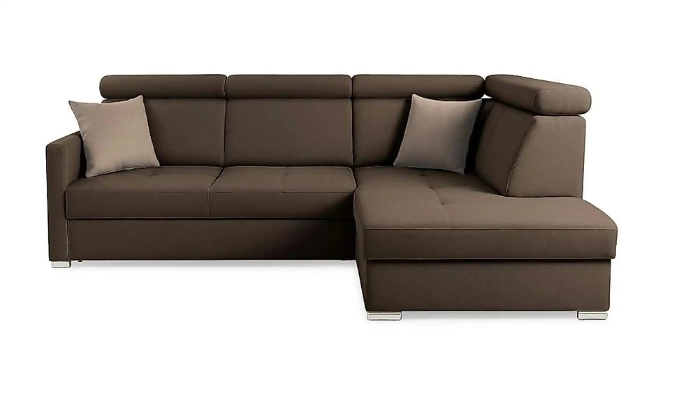 Ecksofa mit Schlaffunktion Mils ¦ braun ¦ Maße (cm): B: 238 H: 97 Polstermö günstig online kaufen