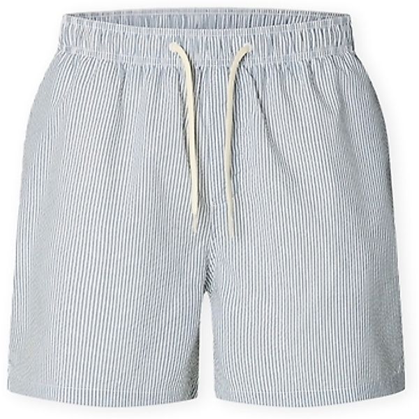Selected  Shorts Cooper-Seersucker Swim Trunks - Blue Mirage günstig online kaufen