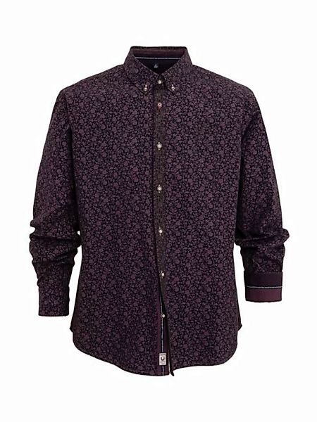 KRÜGER MADL & BUAM Trachtenhemd Hemd 911467 blau rose (Perfekt Fit) günstig online kaufen