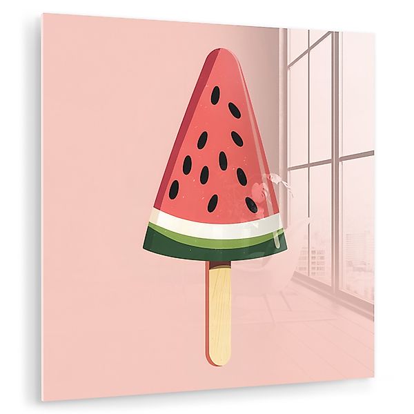 MuchoWow Acrylglasbild Wassermelone - Eiscreme - günstig online kaufen