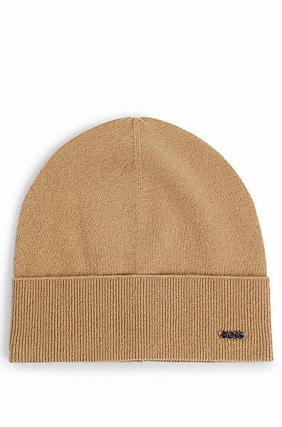 BOSS Beanie Lari_hat mit Aufschlag in günstig online kaufen