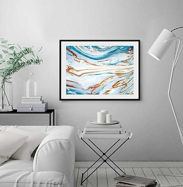 queence Bild »Eleni«, Abstrakt, Abstrakt, Marmor, gerahmt günstig online kaufen