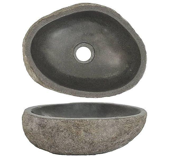 DOTMALL Waschbecken Waschbecken Flussstein Oval (29-38)x(24-31) cm günstig online kaufen