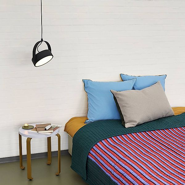 HÜBSCH LED-Hängeleuchte Stage, schwarz, Eisen, 3.000 K günstig online kaufen