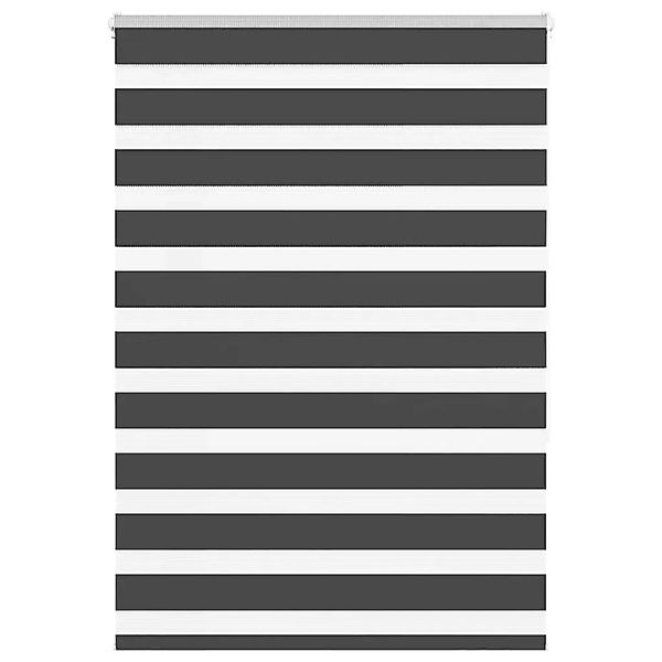 vidaXL Doppelrollo Schwarz 105x150 cm Stoffbreite 100,9 cm Polyester 401423 günstig online kaufen