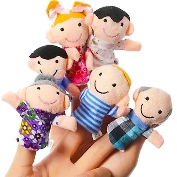 KRUZZEL Fingerpuppe Kreatives Fingerpuppe 6 bunten günstig online kaufen