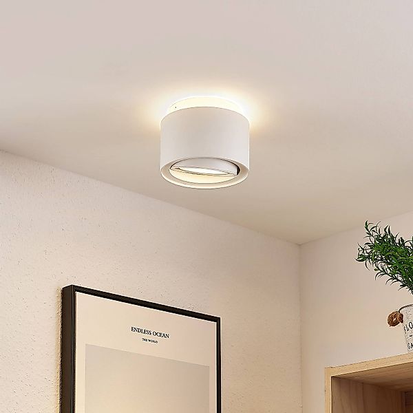 Arcchio Deckenlampe Walisa, Ø 15 cm, weiß, Metall, GU10 günstig online kaufen