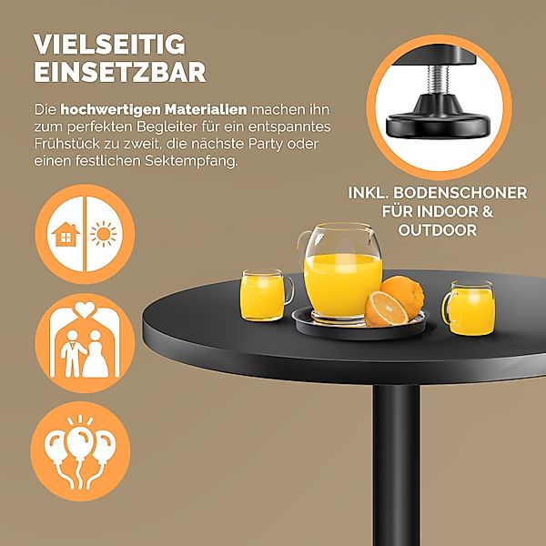 Casaria Stehtisch (2-St), 2x Höhenverstellbar Klappbar günstig online kaufen