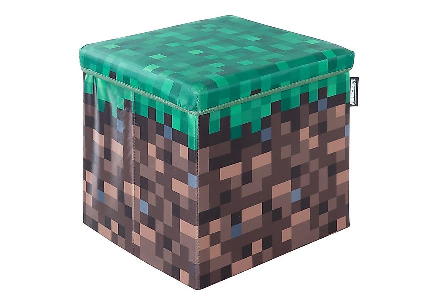 Minecraft Aufbewahrungsbox & Sitzbox - in Minecraft Gras-Block Design - Per günstig online kaufen