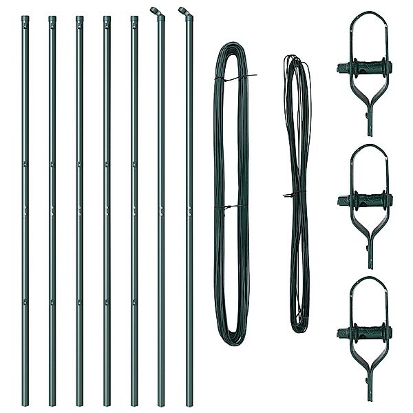 vidaXL Zaunpfosten Zaunpfosten Set 7 pcs günstig online kaufen
