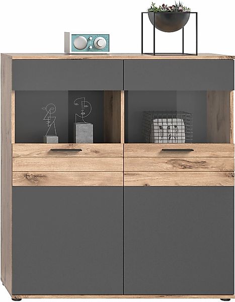 Home affaire Vitrine "Riga" Höhe 122 cm günstig online kaufen