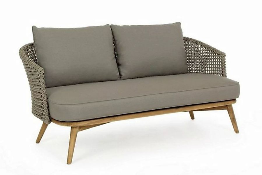 Natur24 Sofa Sofa Ninfa 160x81,5x74cm Teak Sofa Couch günstig online kaufen