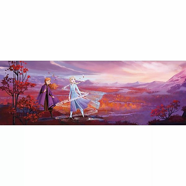 Disney Fototapete Die Eiskönigin Panorama Lila 368 x 127 cm 611739 günstig online kaufen