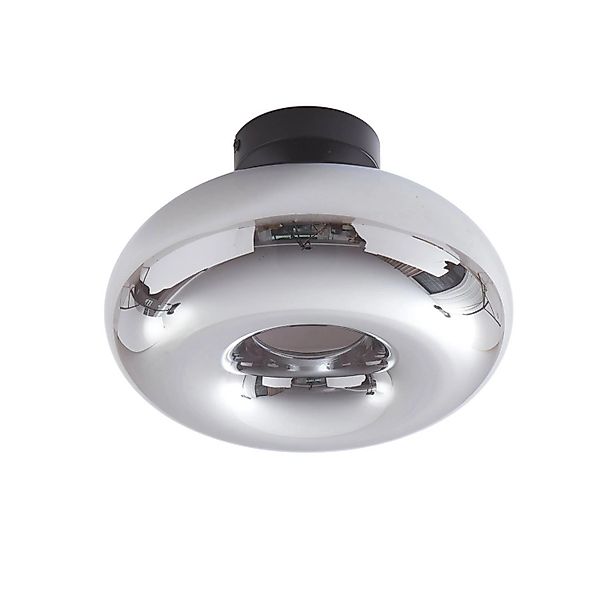 Lindby Deckenlampe Zehra 10017714 Modern in Schwarz aus Glas 1-flammig E27 günstig online kaufen